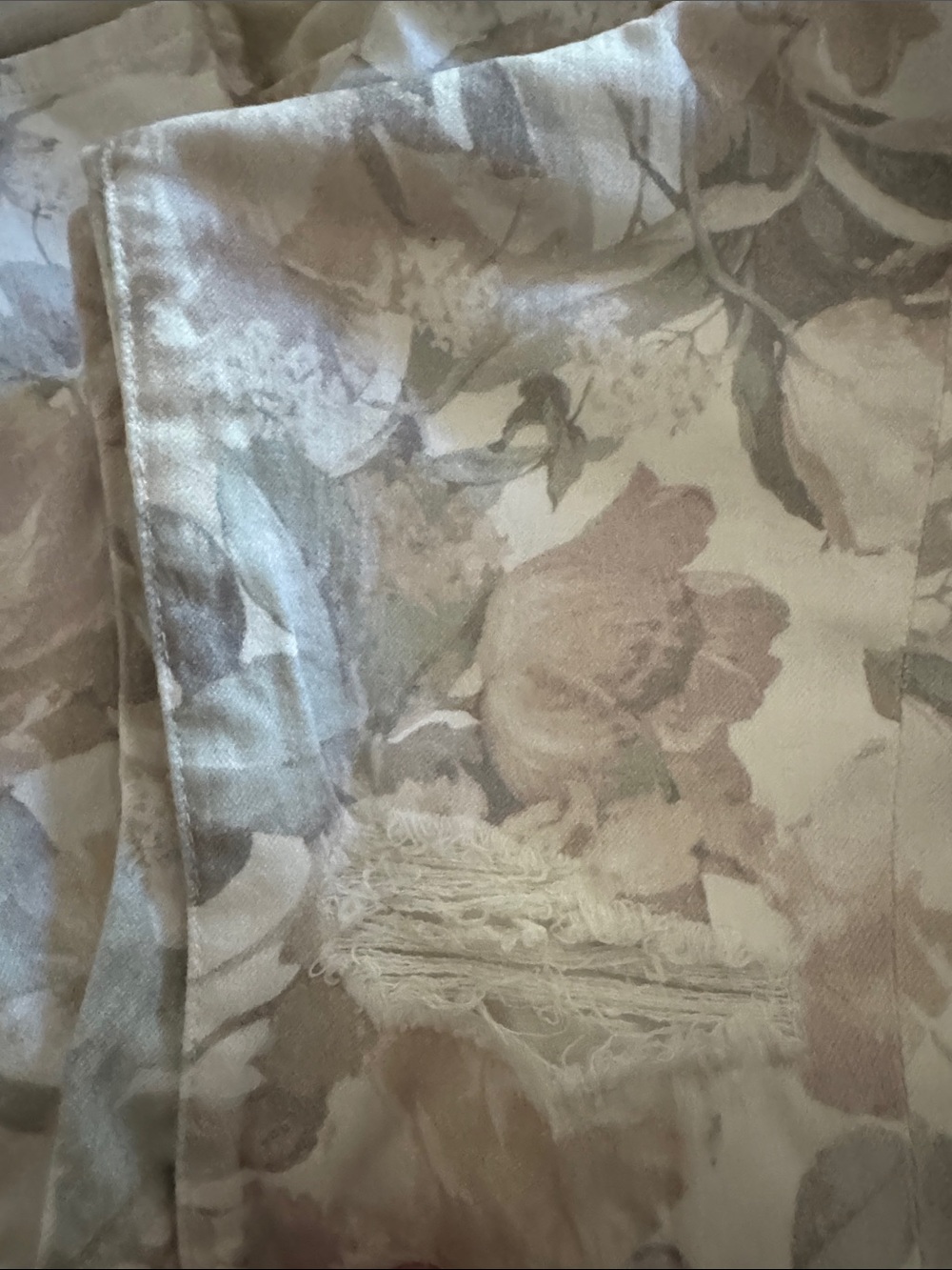 7 for all mankind Floral print ankle skinny pants - Picture 2 of 3